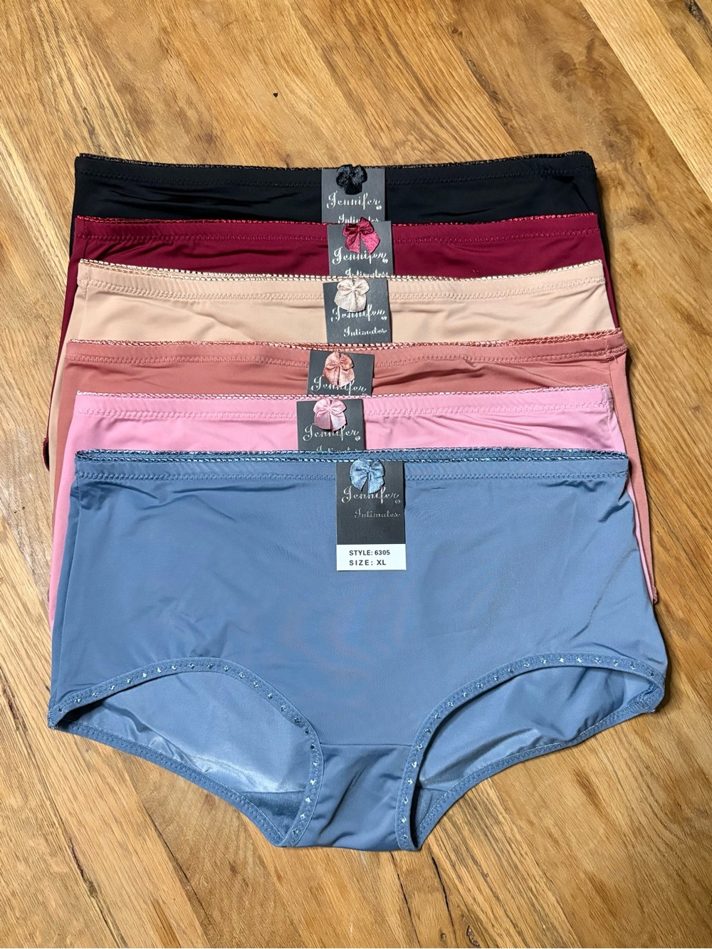 Jennifer intimates High-Waist Seamless boyshort Briefs - Multi Color Set